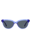 Kate Spade Cayennes 54mm Cat Eye Sunglasses In Blue