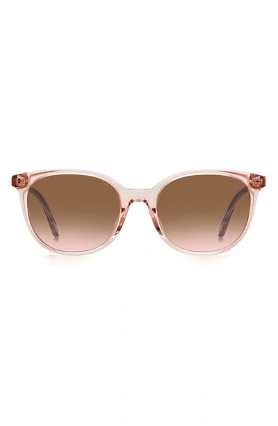 Kate Spade 51mm Andrias Round Sunglasses In Pink / Brown Pink Grad