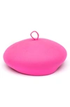 Eugenia Kim Wool Felt Beret In Neon Pink