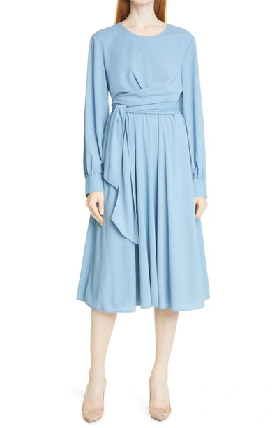 hugo boss dress blue The Form Mini Dress