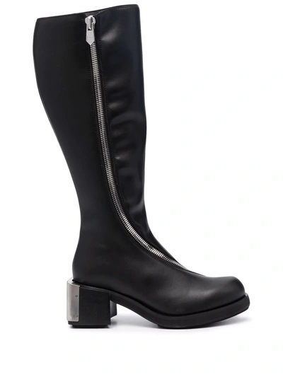 Gmbh Knee-high Zip-up Riding Boots In Black