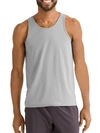 88 Rue Du Rhone Reign Tank Top In Light Grey Heather