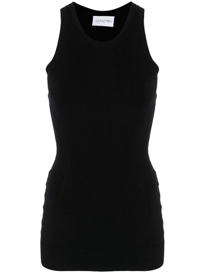 Az Factory Mybody Stretch-knit Tank In 黑色