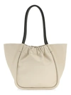 Proenza Schouler Ruched Leather Tote In Pale Sand