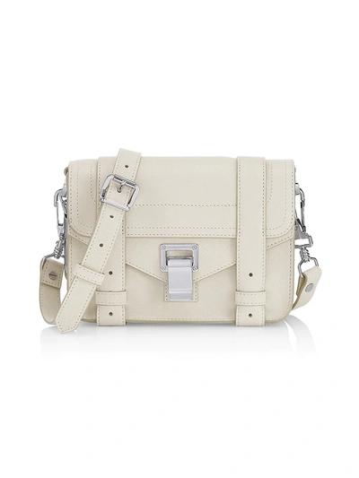 Proenza Schouler Mini Ps1 Leather Satchel In Pale Sand