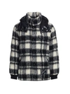 MONCLER GENIUS MONCLER FRGMT O-LICH FLANNEL HOODED JACKET,400014396680