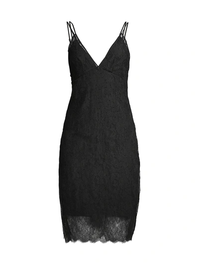 Kiki De Montparnasse All-over Lace Slip Dress In Black