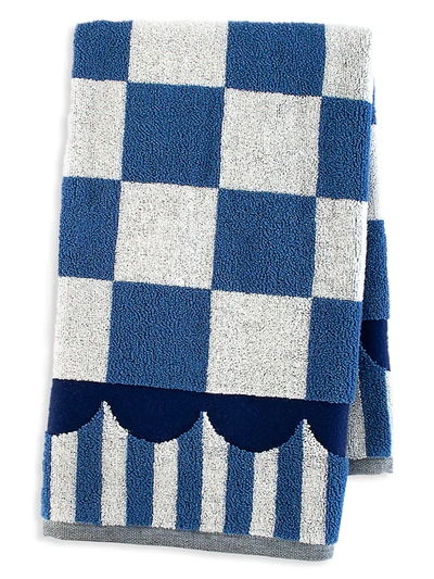 Mackenzie-childs Royal Check Hand Towel In Blue/white