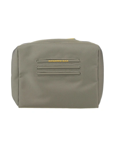 Mandarina Duck Beauty Cases In Military Green