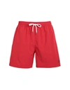Polo Ralph Lauren Embroidered-logo Corduroy Shorts In Red