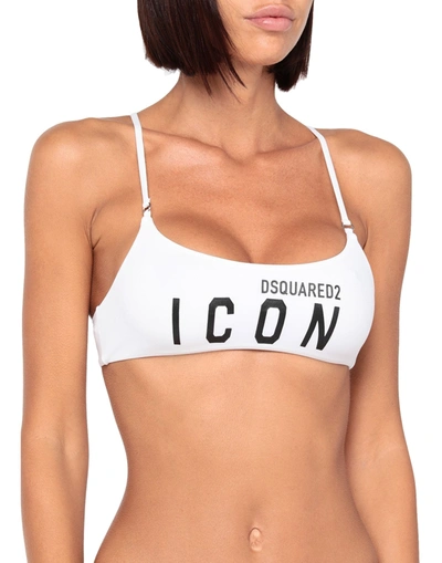 Dsquared2 Bikini Tops In White