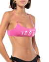 Dsquared2 Bikini Tops In Fuchsia