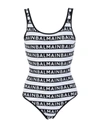 BALMAIN BALMAIN WOMAN ONE-PIECE SWIMSUIT BLACK SIZE 2 POLYAMIDE, ELASTANE,47287435MR 2