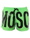 Moschino Swim Trunks In Green