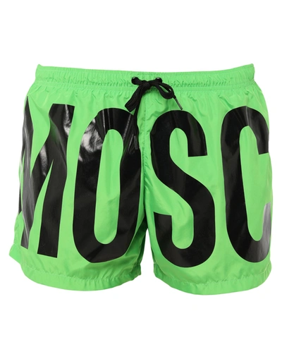 Moschino Swim Trunks In Green