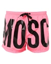 Moschino Swim Trunks In Fuchsia