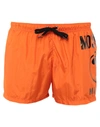 Moschino Swim Trunks In Orange