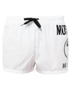 Moschino Swim Trunks In White