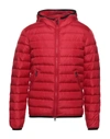 Ea7 Down Jackets In Red