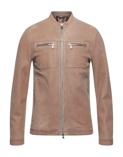 Grey Daniele Alessandrini Jackets In Beige