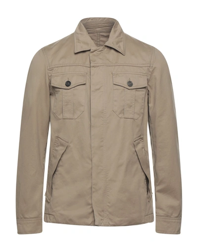 Mauro Grifoni Overcoats In Khaki