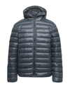 Ea7 Down Jackets In Lead