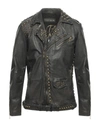 FREAKY NATION FREAKY NATION MAN JACKET DARK BROWN SIZE L SOFT LEATHER,16046720VR 6