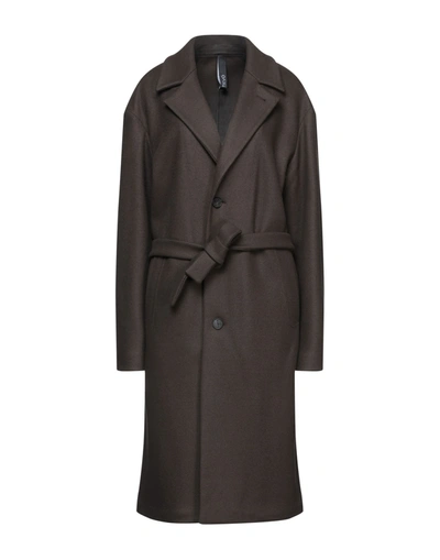 Hevo Coats In Dark Brown