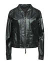 PREMIATA PREMIATA WOMAN JACKET DARK GREEN SIZE 6 SOFT LEATHER,16052488CF 2