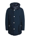 Woolrich Down Jackets In Dark Blue