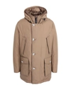 Woolrich Down Jackets In Camel