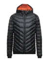 Ea7 Down Jackets In Black