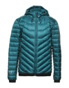 Ea7 Down Jackets In Deep Jade