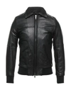 Grey Daniele Alessandrini Jackets In Black