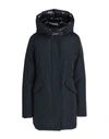 Woolrich Artic Parka Jacket Woman Puffer Midnight Blue Size L Cotton In Dark Blue