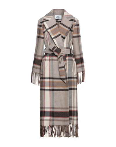 Etro Coats In Beige