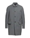 Paolo Pecora Overcoats In Grey