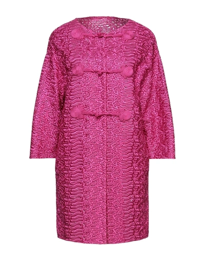 Ermanno Scervino Overcoats In Fuchsia