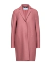 Harris Wharf London Coats In Pastel Pink