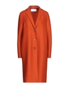 Harris Wharf London Coats In Orange