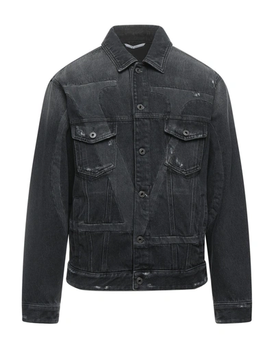 Valentino Denim Outerwear In Black