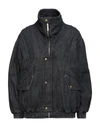 Alberta Ferretti Denim Outerwear In Black