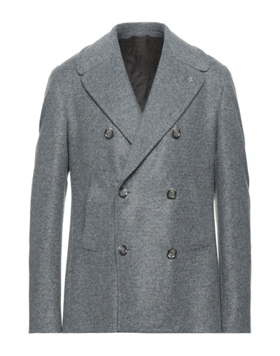 Lubiam Coats In Grey