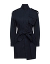 Soallure Overcoats In Dark Blue