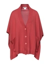 Kangra Cashmere Capes & Ponchos In Brick Red