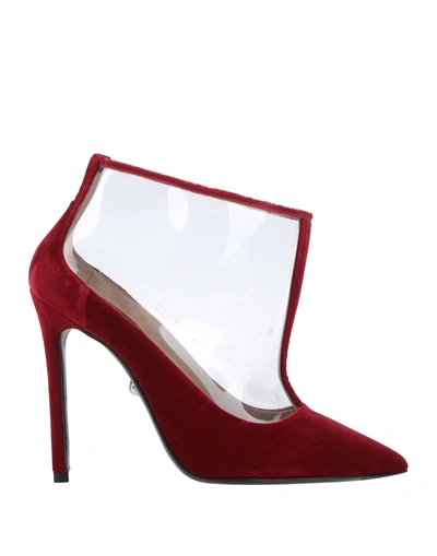 Alevì Milano Ankle Boots In Red
