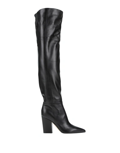 Sergio Rossi Knee Boots In Black
