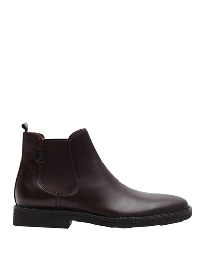 Polo Ralph Lauren Ankle Boots In Brown