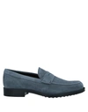 Tod's Loafers In Slate Blue