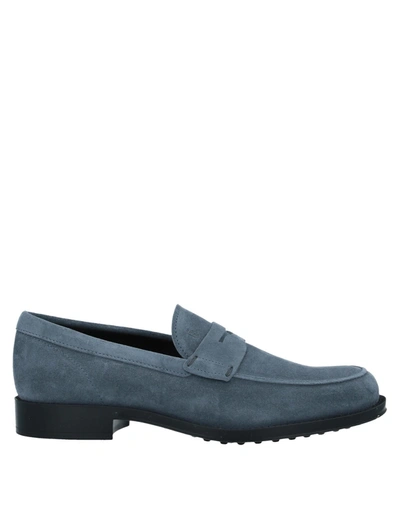Tod's Loafers In Slate Blue
